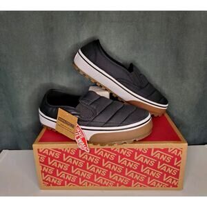 VANS MTE Snow Lodge Slipper Mid VN000D2ABLA Quilted Winter Slip On US Women' 8.5